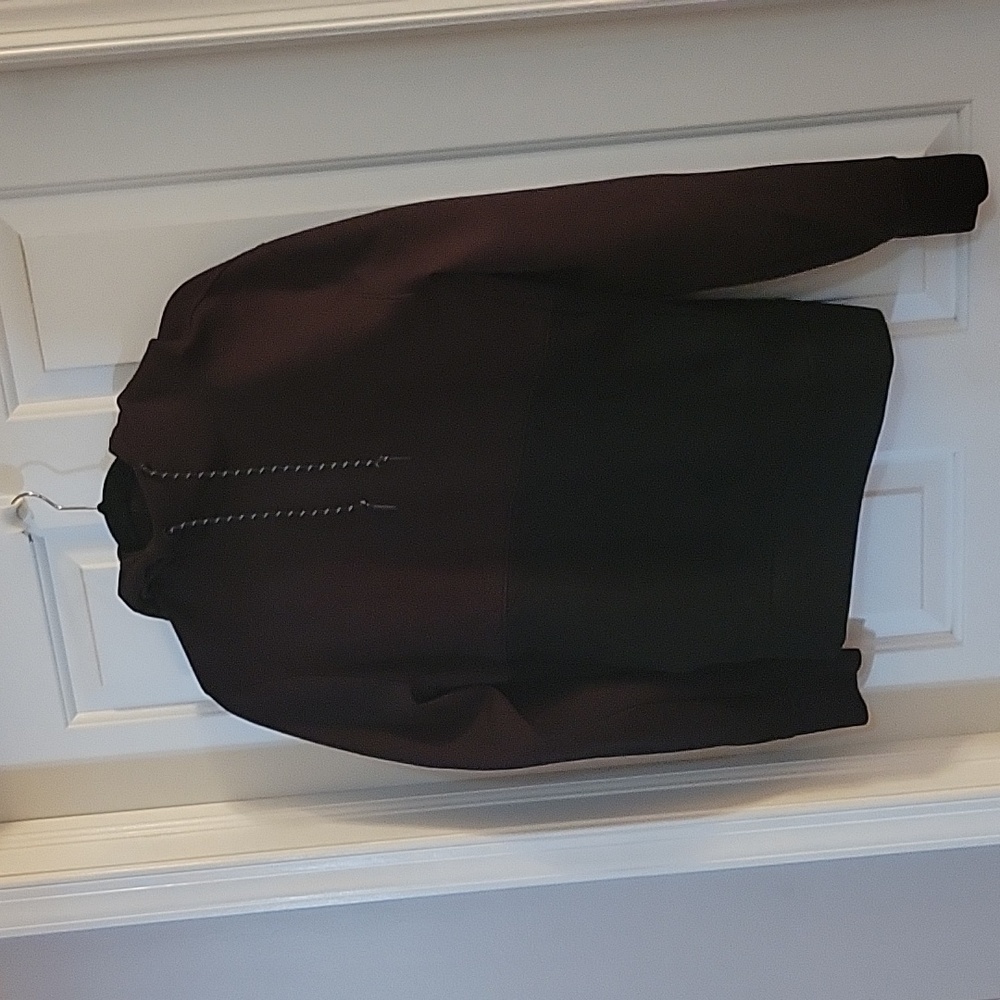 American Eagle burgandy and black colorblock hoodie small